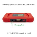 USB Charging Cable for LAUNCH CRP123X Plus CRP129X Plus Scanner